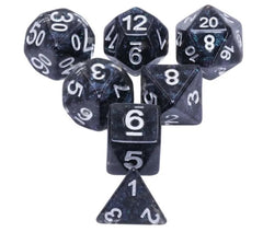 Galactic Dice Premium Dice Sets - Twinkled Star Acrylic Set of 7 Dice