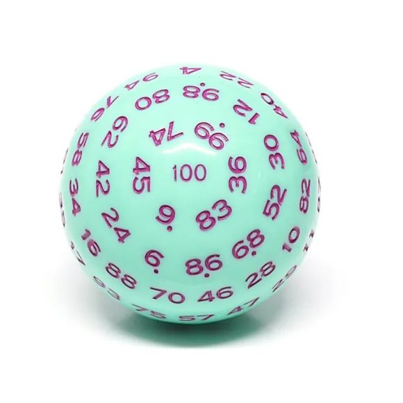 A D100 for Dungeons and Dragons, Pathfinder, and other role playing games.