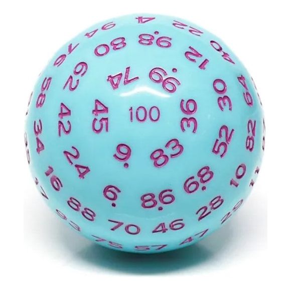 A D100 for Dungeons and Dragons, Pathfinder, and other role playing games.