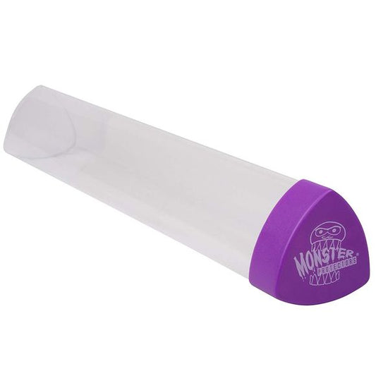 Playmat Tube - Monster Protectors Prism-shaped Play Mat Tube - Won't Roll Off Surface and Easy in and Out Design: When you want the best, demand Monster Protectors. The number one brand in premium albums now introduces the newest addition to its line - Monster Tubes. Adorned with the Monster Logo and sporting a new revolutionary prism design, your Mat won't roll off the table, and your fingers can easily go in and out to remove your mat. You will never go round again!