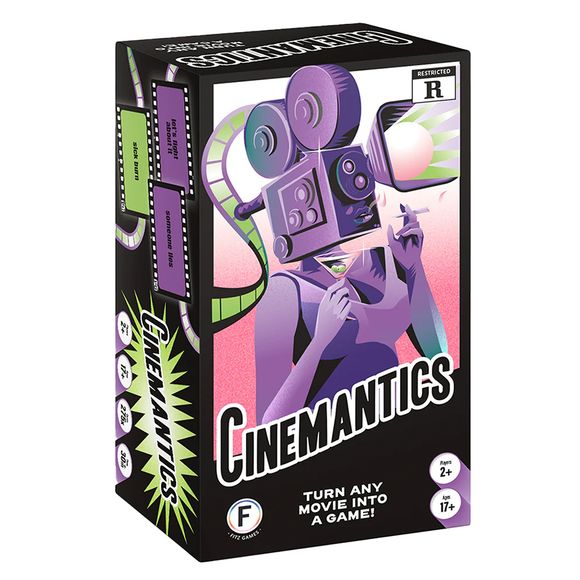 This dirty deck of cards turns any movie into a drinking game. Draft a collection of cards with common movie tropes and twist the words on the cards to fit the scene. Not thirsty? You can also play for points, truths, dares or favors in this show stopping game of film and debauchery.
This game includes 275 cards. Ages 17 and up. No max player amount, invite your friends! Fun solo mode where you attempt to play through your deck before the end of the film (Don't play the drinking game version alone, that's