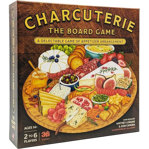 Break out your serving boards, cured meats, and accoutrements as you prepare to create a delicious display of eye-catching appetizers in Charcuterie: The Board Game. Take turns drafting delectable food tiles and arranging them on your board, but carefully consider your placements as you will be judged on your final presentation! Score points for your arrangement and for meeting social criteria that elevate your display into a real crowd pleaser.