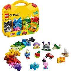 Builders as young as 4 can create, play and pack away! This smart and convenient LEGO Classic 10713 Creative Suitcase, features a selection of brightly colored LEGO building bricks, eyes, wheels and shapes for building all kinds of houses, vehicles, creatures and creations. Inside the yellow case there are multiple compartments where fans can organize and store LEGO pieces. This set also includes simple, age-appropriate building instructions that will help children discover their own creative building skill