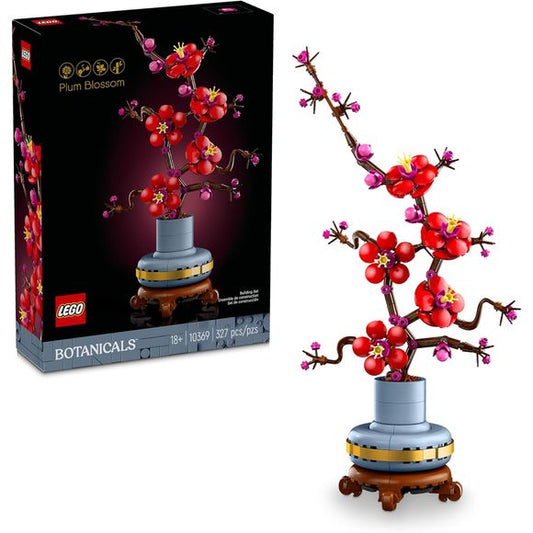 Take time out with the LEGO Icons Plum Blossom (10369) flower décor building set for adults. The plum blossom is a popular motif in traditional art, often portrayed in ink and wash paintings as part of a classic quartet of beautiful plants known as the Four Gentlemen. Indulge in a mindful building project or treat a loved one to this timeless floral display – a perfect gift for teens and adults on any occasion. This detailed artificial flower replica captures the elegance of the iconic winter flora with its