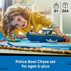 LEGO City 60456 Police Boat Chase Building Set