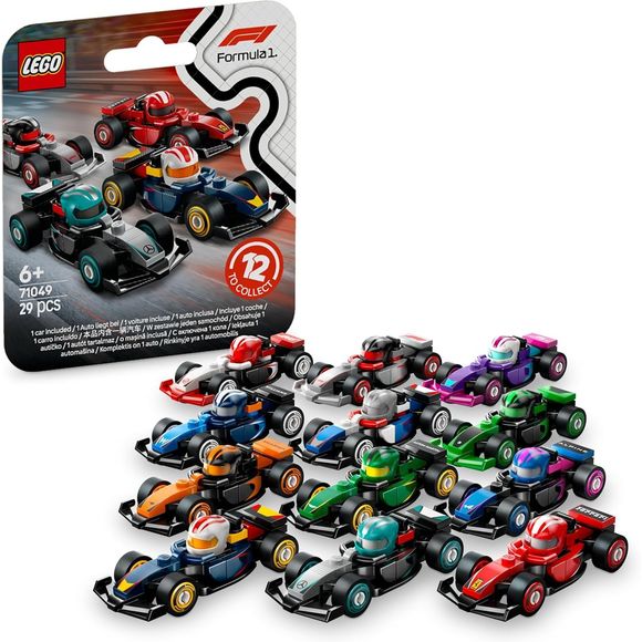 1x random LEGO F1 Collectible Race Car