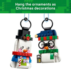 LEGO Christmas 40812 Snowman Ornaments Building Kit