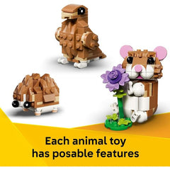 LEGO Creator 3 in 1 31376 Cute Hamster with a Flower Building Kit