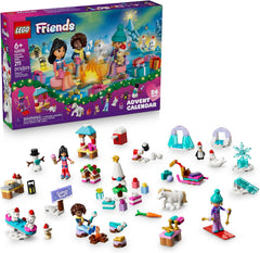 Reveal a magical winter wonderland with the LEGO® Friends Advent Calendar 2026 (42698) building toy. This holiday-themed set includes 24 days of adventure as kids get ready for the arrival of Christmas. Unwrap a new surprise each day, including 3 minidolls and 6 mini animal figures: a seal, pony, weasel, polar bear, penguin and a bunny. Each new Christmas toy adds to the festive scene and includes minidolls Nova, Liann and Aliya as they write to Santa, wrap gifts, throw snowballs and more. Accessories inclu