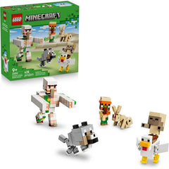 Minecraft® players can enjoy hands-on pretend play with Chicken Jockey Desert Attack (21592), a LEGO® building toy for boys and girls 9 years old and up. The set includes 6 well-known, posable Minecraft characters: a baby husk, chicken, rabbit, baby villager, baby wolf and an iron golem. Kids can recreate Minecraft action by putting the baby husk on the chicken to make a chicken jockey, adding a collar to tame the wild baby wolf, and launching an arm-swinging golem attack by pressing the model’s head. This