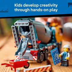 LEGO City 60478 Cement Mixer Truck Building Set