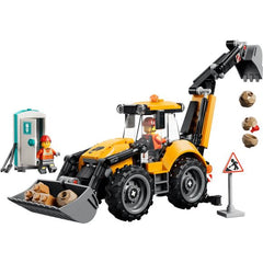 LEGO City 60480 Yellow Backhoe Loader Building Set