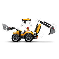 LEGO City 60480 Yellow Backhoe Loader Building Set