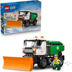 Treat your everyday hero to the LEGO® City Snowplow (60490) truck toy building set for ages 6 and up. Kids can tilt, raise and lower the front plow, load LEGO salt elements into the hopper and push the truck along to activate the salt spreading function. This toy truck also features a 2-seat cab that tilts for access to the engine, plus side storage boxes for the pretend salt and clips for holding tools. Just add the driver minifigure for exciting winter cleanup adventures. This model truck playset makes a