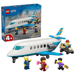 Transport kids to a world of imaginative play with the LEGO® City Passenger Jet (60492), an easy to build airplane toy for boys and girls ages 4 and up. Kids can open the fuselage to access the cabin and cockpit featuring seats and toy screens, load suitcases onto the luggage cart and stow them in the jet’s cargo bay. Fun accessories, including toy aircraft wands, add realistic details, and the set comes with a pilot, worker, and parent and child minifigures to inspire hours of travel storytelling. This avi
