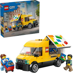 Deliver endless hours of fun with LEGO® City: The LEGO Van (60500) toy truck building kit for ages 6+. Kids can fold up the sides of the delivery van to access its cargo area, lift the hood to view the engine bay and open the rear doors. The set also includes a hand trolley, a pallet and 4 miniature toy LEGO boxes, plus driver and worker minifigures for imaginative play. This model truck playset makes a great holiday or birthday gift for boys and girls who love toy vehicles, LEGO building and imaginative st