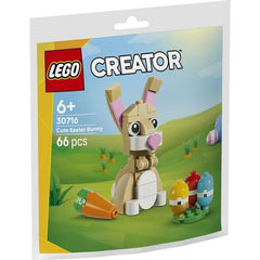 This Easter, delight kids ages 6 and up with a LEGO® playset featuring a Cute Easter Bunny with posable long ears, plus 3 colorful Easter eggs and a carrot. 66 pcs.
Age 6+