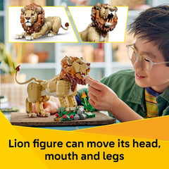 LEGO Creator 31386 3 in 1 Wild Animals: Majestic Lion Building Kit