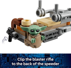 LEGO Star Wars 75436 The Mandalorian & Grogu’s Speeder Bike Building Set