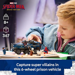 LEGO Marvel 76349 Spider-Man Prison Transport Chase Building Set