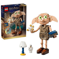 Let young wizards, witches and Muggles™ celebrate the liberation of a loyal and brave character with this LEGO® Harry Potter™ Dobby™ the Free Elf (76469) 2-in-1 model building kit. The brick-built Dobby toy is fully articulated so you can display him in sitting, standing or walking poses. Customize the figure and relive movie scenes with accessories including Dobby’s wicked trainers, Tom Riddle’s diary with a fabric sock inside, Skele-Gro potion bottle and sparkles. Rebuild Dobby into house-elf Kreacher™ (n