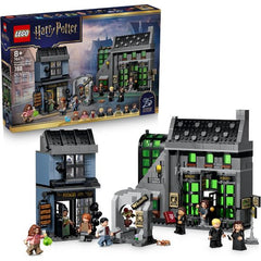 Play out spellbinding adventures in Knockturn Alley™ Wizarding Shops (76471) with this LEGO® Harry Potter™ building set for kids. Find enchanting artifacts inside Borgin and Burkes, including a Vanishing Cabinet and cursed Opal Necklace. Access the shop through the Floo Network and activate the grabbing Hand of Glory, as seen in Harry Potter and the Chamber of Secrets™. Discover cauldrons of all sizes in Potage’s Cauldron Shop, including a ‘self-stirring’ magic cauldron. The 2 shops can be connected to each