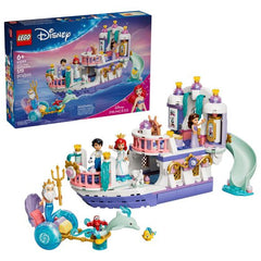 Make a splash with this Disney’s The Little Mermaid building toy from the LEGO® ǀ Disney Princess collection. Young fans ages 6 and up can create Ariel’s Royal Wedding Boat (43299) and play out endless creative stories. Explore details and accessories inspired by the movie, including a dance floor, an opening upper deck with Vanessa’s mirror (and Ursula’s reflection!), a bedroom with treasure storage, a slide on the upper deck and a small dolphin chariot. Kids can recreate movie scenes or tell their own sto