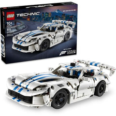 Ignite fast action play with this LEGO® Technic™ Dodge Viper GTS-R Sports Car (42234) building set. Kids ages 10 years up can have fun assembling the model, then put their racing car to the test. Explore realistic features like the V10 engine with moving pistons, the eye-catching spoiler, differential and opening hood and doors. Unlock a special LEGO Technic livery in the Forza Horizon 6 video game using the instructions provided inside the box. Please note, a copy of the game is needed. Terms and condition