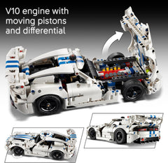 LEGO Technic 42234 Dodge Viper GTS-R Sports Car Building Set
