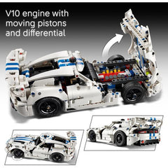 LEGO Technic 42234 Dodge Viper GTS-R Sports Car Building Set