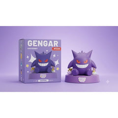 Add a mischievous touch to your collection with this officially licensed Pokemon Gengar Aromatherapy Display Figure. Featuring Gengar (#0094) seated on a themed display base with colorful decorative accents, this collectible combines adorable Pokemon styling with a built-in fragrance holder for added display appeal.
The figure is crafted from durable PVC and ABS materials and comes mounted on a display base that can house an included scented tablet. Perfect for desks, shelves, gaming setups, or Pokemon col