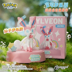 Add a touch of charm and elegance to your collection with this adorable Sylveon Decorative Aroma Ornament Figure! Inspired by the beloved Fairy-type Pokémon, Sylveon is beautifully posed atop a dreamy display base featuring fluffy clouds, colorful stars, and a vibrant rainbow backdrop. The soft pastel colors and whimsical design make this figure a delightful accent for desks, shelves, bedrooms, or Pokémon-themed displays.
Part of a collectible decorative series, this figure captures Sylveon's graceful pers