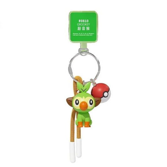 Bring a little Grass-type charm wherever you go with this adorable Grookey keychain! Featuring the energetic Galar starter Pokémon in a detailed 3D design, this collectible accessory includes a Poké Ball charm, durable key ring, and handy attachment cord for easy use on keys, backpacks, purses, and more.
With its bright colors and playful expression, Grookey is ready to accompany you on all your daily adventures. Whether you're a Pokémon collector, a fan of the Galar region, or searching for the perfect gi
