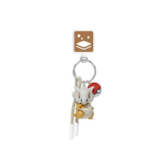 Take your favorite Ground-type Pokémon wherever you go with this adorable Cubone Keychain! Featuring a detailed 3D Cubone figure complete with its iconic skull helmet and bone club, this collectible accessory captures the beloved Pokémon's unique look in a compact and portable design.
The keychain includes a classic Poké Ball charm, a matching wrist strap, and durable metal hardware for easy attachment to keys, backpacks, purses, luggage, and more. Crafted from high-quality PVC with vibrant colors and fine
