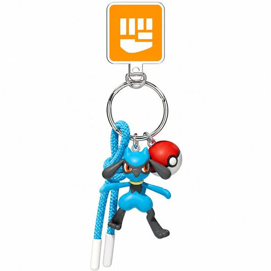Bring the Aura Pokémon along on every adventure with this adorable Riolu Keychain! Featuring a detailed 3D Riolu figure in its signature blue and black coloring, this collectible accessory captures the energetic Fighting-type Pokémon in a fun and portable design.
Attached to a sturdy metal key ring, the keychain also includes a classic Poké Ball charm and matching blue wrist strap for added style and convenience. Made from durable PVC with vibrant colors and character-accurate details, this Riolu keychain