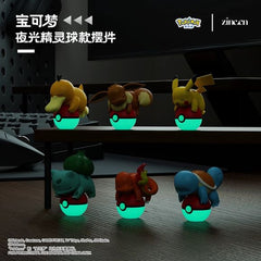 Langbowang Pokemon Glow-in-the-Dark Poke Ball Display Figure - Squirtle