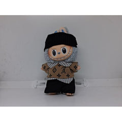 Outfit includes a brown shirt, black headband, and black shorts perfectly designed to fit your favorite Labubu. Customize and accessorize yours today! Labubu and accessories not included.