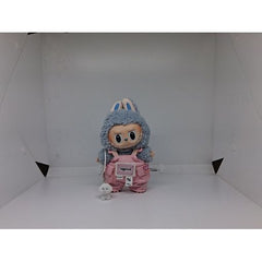 Includes an adorable puppy accessory and pink overalls for your favorite Labubu. Customize and accessorize yours today! Labubu not included.