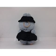 Labubu Designer Sunflower Dress Outfit (Black) - Clothing for Labubu