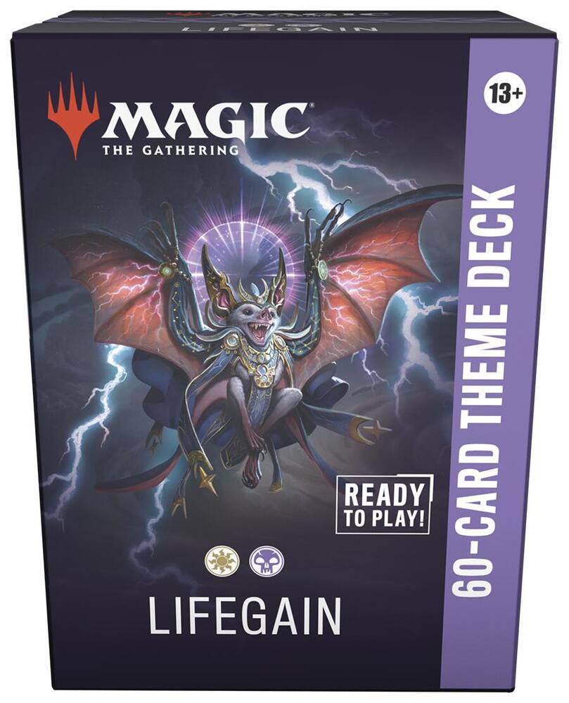Release Date 4/24/2026
Jump into the fray with a 60-card deck that's pre-built for exciting, themed battles!
Contents:
• 60 battle-ready Magic: The Gathering cards
• 5 double-sided token cards
• Deck box
• Reference card
• Strategy insert