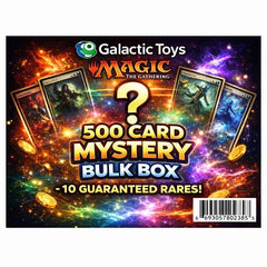 10 Guaranteed Rares! Mystery box may contain duplicates and lands. Mystery box will include a variety of Magic the Gathering Trading Cards from a variety of sets spanning its 30+ year history.
