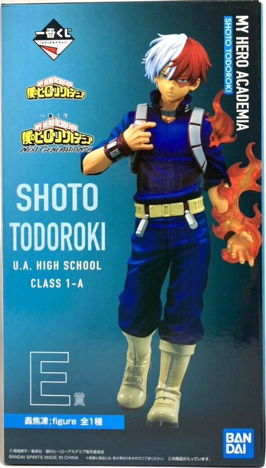 Bring the power of fire and ice to your collection with this stunning Shoto Todoroki figure from Bandai’s Ichiban Kuji My Hero Academia: Next Generations lineup. Featuring Todoroki in a dynamic pose, this figure perfectly captures his calm intensity and dual-quirk abilities.
Expertly sculpted with sharp detailing and vibrant paintwork, this prize figure highlights Todoroki’s signature half-cold, half-hot look—from his iconic hairstyle to the contrasting effects of his powers. The dynamic base and action-re