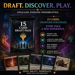 15 Random Cards of all rarities. May contain lands.