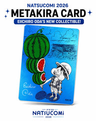 The One Piece MetaKira (metallic foil) Luffy collectible card is a highly sought-after promotional item from Japan’s Shueisha Summer Comic Fair ("Natsu Comi"). It features exclusive artwork of Monkey D. Luffy enjoying a slice of watermelon, complete with a printed reproduction of One Piece creator Eiichiro Oda's signature.
Distributed during the Natsu Comi summer campaign (July 1 to August 31, 2026) in Japan. Fans received one card at participating bookstores when purchasing qualifying manga or magazines.