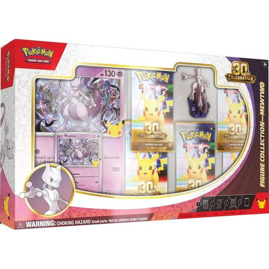 Release Date November 6th, 2026
Celebrating 30 Years of Pokémon! Commemorate 30 years of joy with fan-favorite Pokémon spanning three dazzling decades! Celebrate this magnificent milestone with the mighty presences of Mewtwo ex and Mew ex, followed by a wealth of allies like Umbreon ex, Salamence ex, and Greninja ex. Plus, there are 30 reasons to honor Pikachu, as each booster pack contains one—with 30 unique variations to collect as Pikachu rare cards! And, whether you’re looking forward to a glittering fu