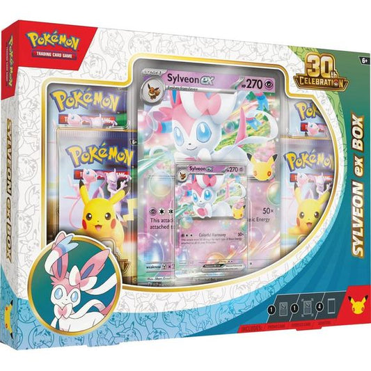 Release Date September 16th, 2026
Celebrating 30 Years of Pokémon! Commemorate 30 years of joy with fan-favorite Pokémon spanning three dazzling decades! Celebrate this magnificent milestone with the mighty presences of Mewtwo ex and Mew ex, followed by a wealth of allies like Umbreon ex, Salamence ex, and Greninja ex. Plus, there are 30 reasons to honor Pikachu, as each booster pack contains one—with 30 unique variations to collect as Pikachu rare cards! And, whether you’re looking forward to a glittering