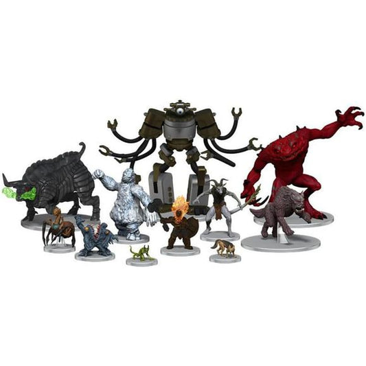 Wizkids: Dungeons & Dragons: Icons of the Reamls: Monster Menagerie Revisited Booster Brick
From the farthest reaches of the multiverse comes a fresh bestiary packed with fantastical creatures and mystical foes! D&D Icons of the Realms: Monster Menagerie Revisited offers unmatched potential for adding variety and excitement to your tabletop encounters. Collectors will have a premier opportunity to obtain such notable adversaries as the Red Slaad, White Abishai, and Septon Modron.
Additionally, dungeon maste