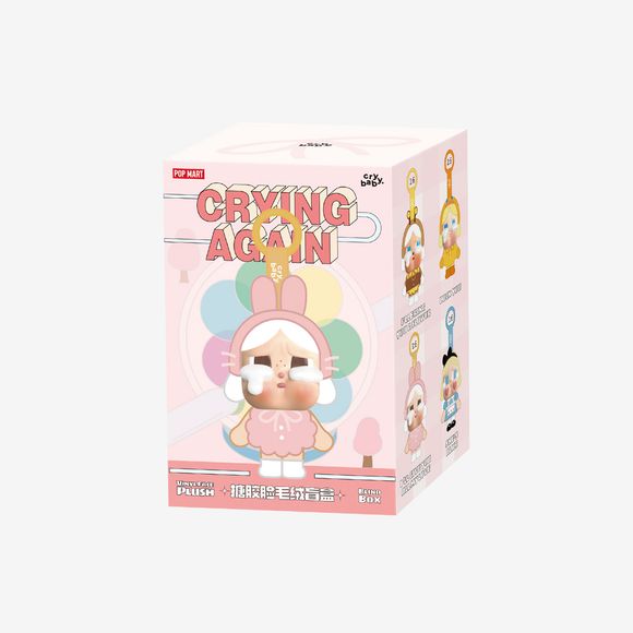 POP MART CRYBABY "Crying Again" vinyl face plush pendant blind box – random figure from the CRYBABY line. CRYBABY, POP MART's teary-eyed, endlessly expressive character, returns with a new round of emotional (and adorable) moments in the Crying Again plush pendant series.
This collection contains 6 blind box figures, one of which may be the secret edition (odds approximately 1/72).
Random Design: blind boxes are fully random and we cannot accept requests for specific items. When purchasing the whole set,
