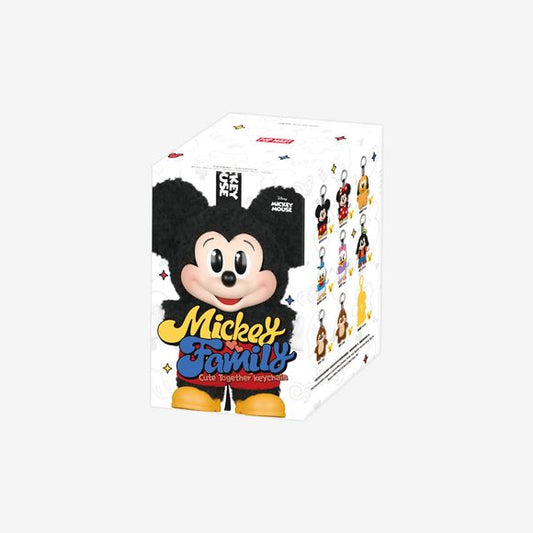 POP MART Disney Mickey Family "Cute Together" keychain series plush blind box – random collectible charm. The Mickey family gets a cozy, huggable makeover in this Cute Together plush keychain series — perfect for clipping to bags, backpacks, or keys.
This collection contains 8 blind box figures, one of which may be the secret edition (odds approximately 1/96).
Random Design: blind boxes are fully random and we cannot accept requests for specific items. When purchasing the whole set, there will be no dupli