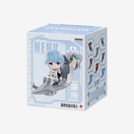 POP MART x GONG Evangelion "EVA Pilot" Series figure blind box – chibi anime figure, random pull. Launch into the world of Evangelion with this stylish chibi blind box figure series from GONG! Inspired by the legendary Neon Genesis Evangelion anime, the collection features fan-favorite pilots riding futuristic EVA-themed hover vehicles in adorable super-deformed style.
The lineup includes Rei Ayanami, Asuka Langley, Shinji Ikari, Kaworu Nagisa, Mari Makinami, and more, plus the possibility of a secret rare